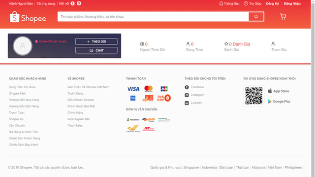 E-commerce website ranking