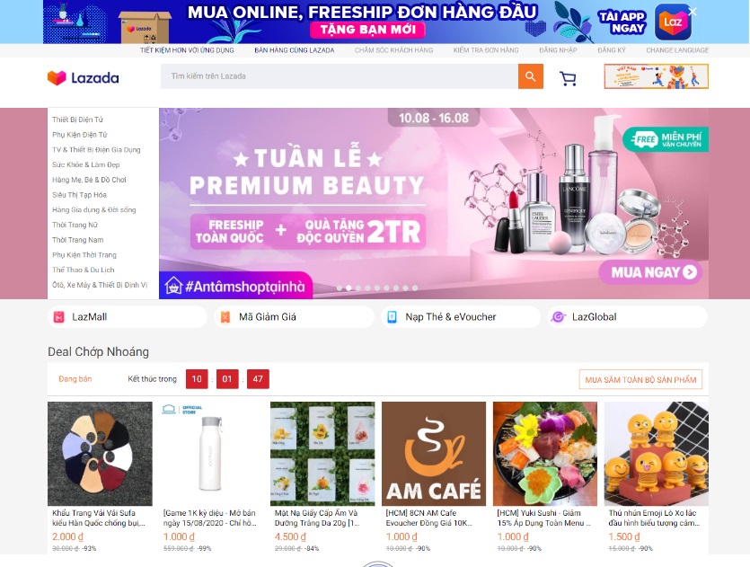 E-commerce website design